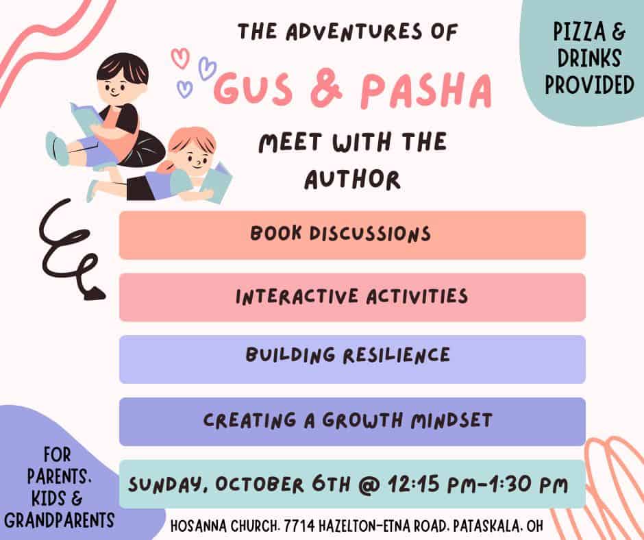 CANCELLED – Meet the Author of Gus & Pasha! – October 6, 2024