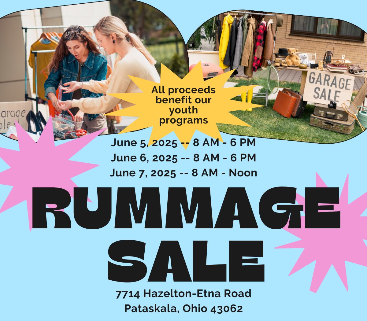 Rummage Sale – 6/5-7/2025
